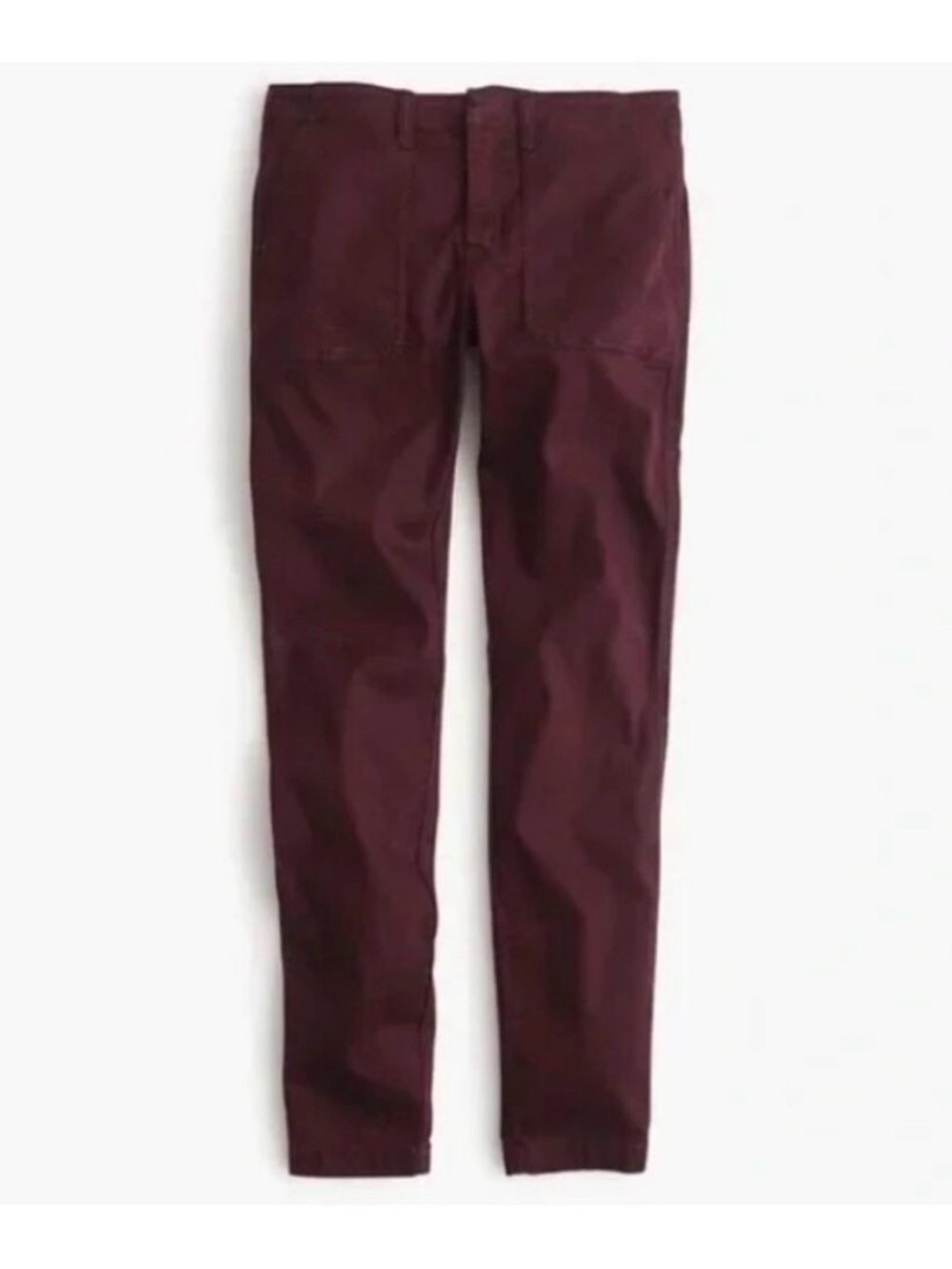 J Crew Skinny Stretch Cargo Pant - Smoked Aubergine, Size 29